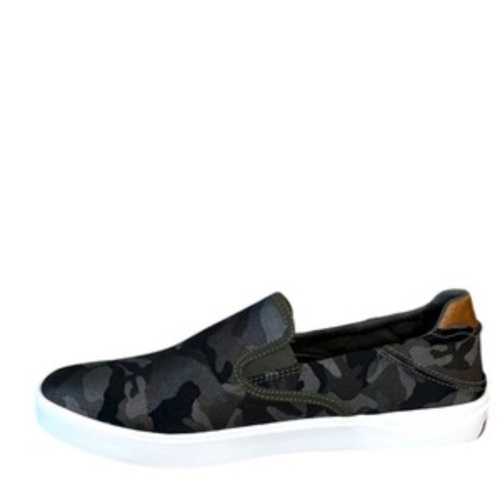Olukai Lae'ahi Pa'i Mens Slip On Sneakers Size 10.5 Camouflage Green - Picture 4 of 9
